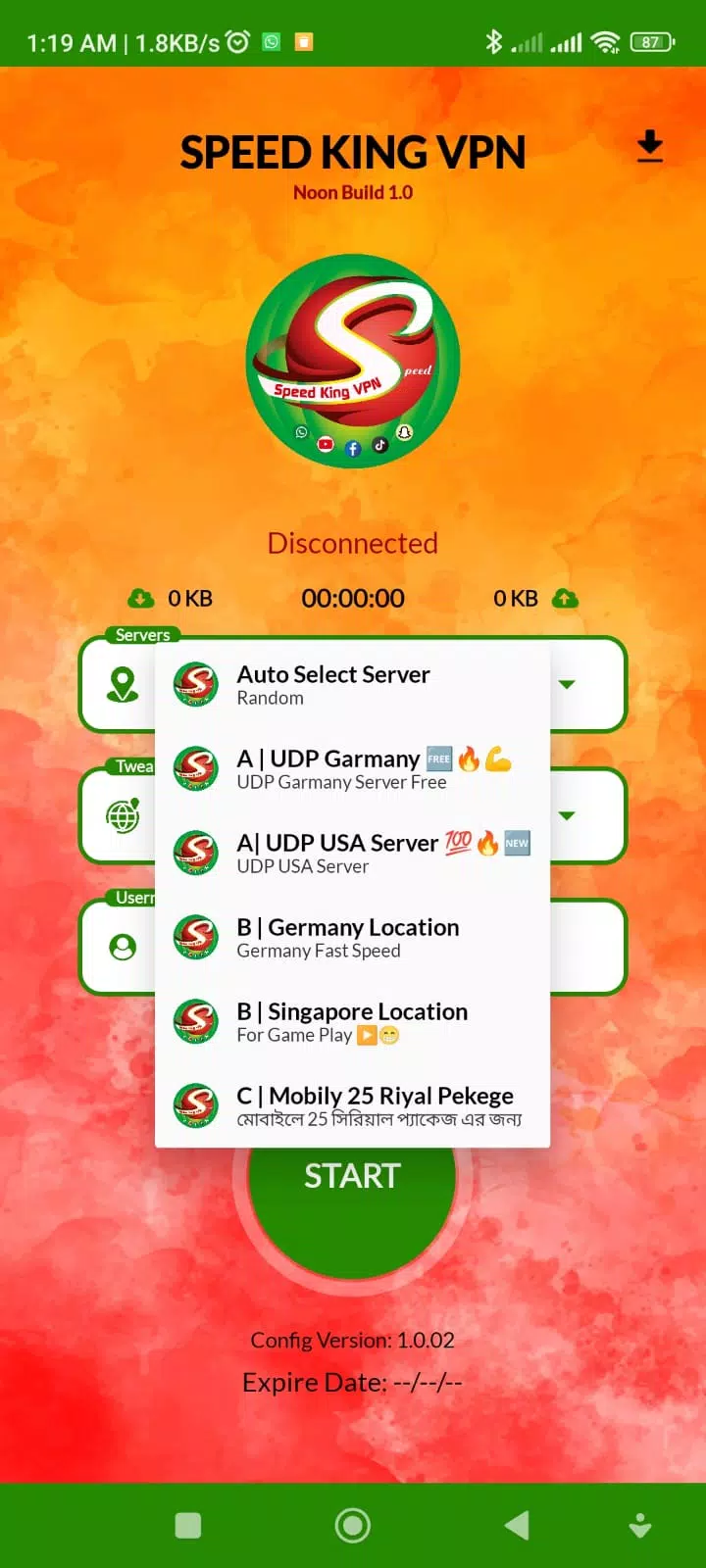 SPEED KING VPN - Fastest VPN Screenshot1