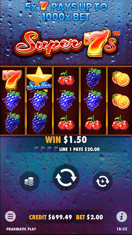 Super 7s - Slot Casino Game Screenshot3