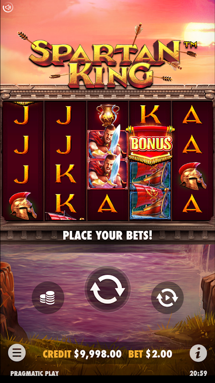 Spartan King Slot Casino Game Screenshot2