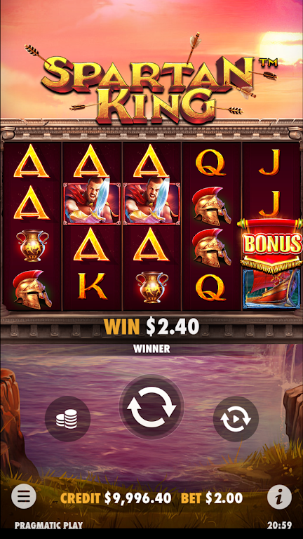 Spartan King Slot Casino Game Screenshot4