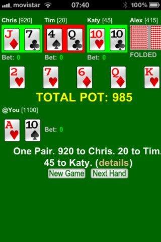 Fast Texas Hold Em Poker BAnet Screenshot1