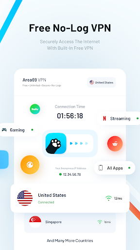 Pawxy - Fast VPN & Web Browser Screenshot2