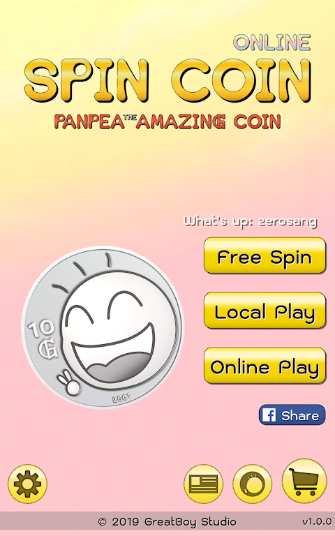 Spin Coin online - Panpea the Amazing coin Screenshot1