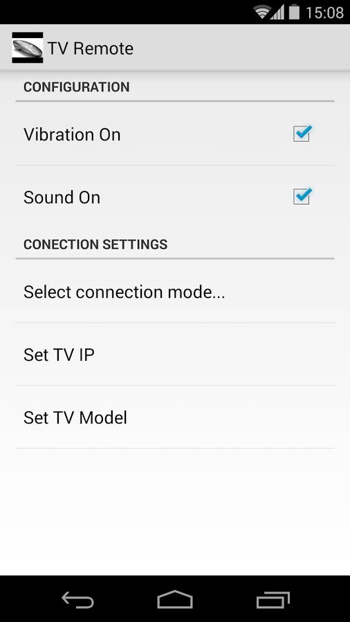 Easy Universal TV Remote Screenshot1