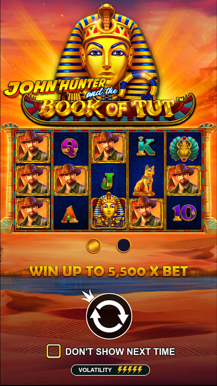 John Hunter & book of Tut Slot Screenshot1