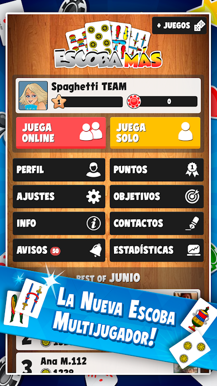 Escoba Más - Juegos Sociales Screenshot2