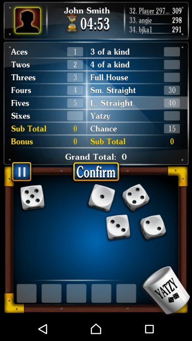 Yachty Dice Game – Yatzy Screenshot1