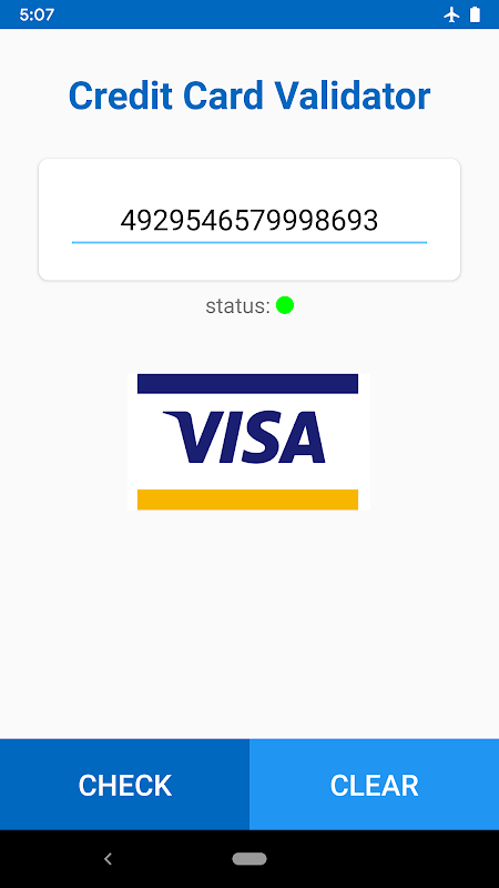 Credit Card Validator / Verifier Screenshot1