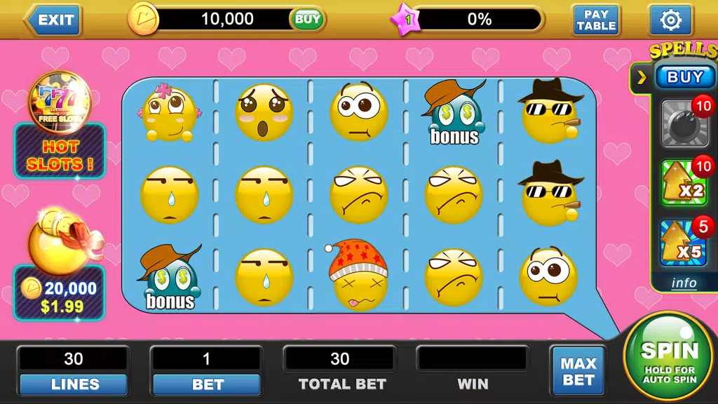 Free Slot Machine Casino-Emoji Screenshot1