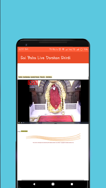 Sai Baba Live Darshan Shirdi Screenshot2