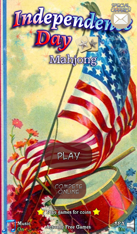 Mahjong: Independence Day Screenshot1