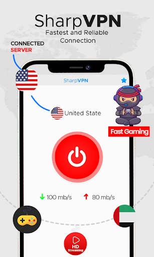 SharpVPN - Fast & Secure VPN Screenshot1