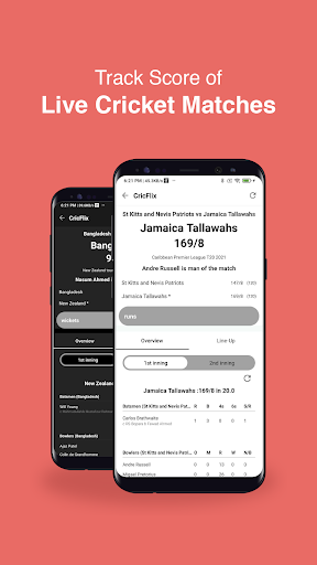 CricFlix: Live Scores, Cricket News & Scorecard Screenshot2