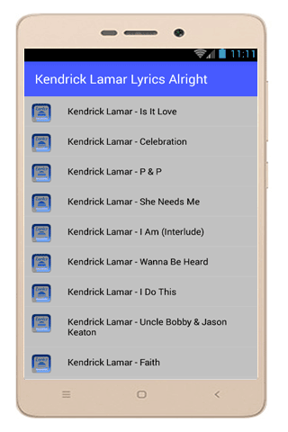 Kendrick Lamar Alright Lyrics Screenshot2