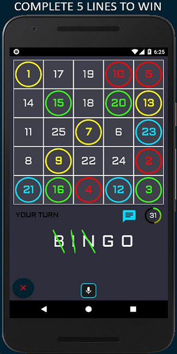 Bingo: 5 Line Game Screenshot3