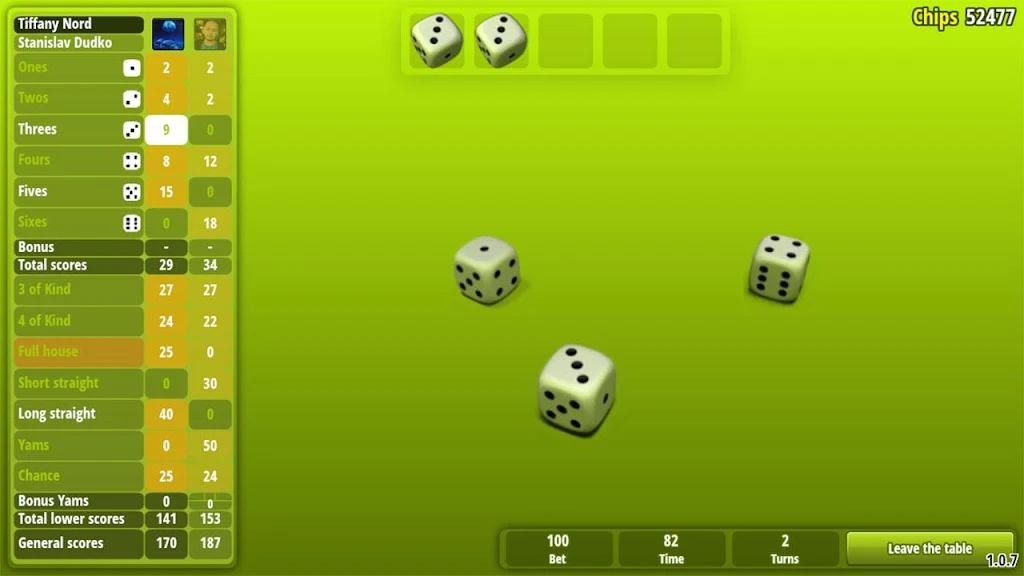 Yams Dice Game Screenshot2