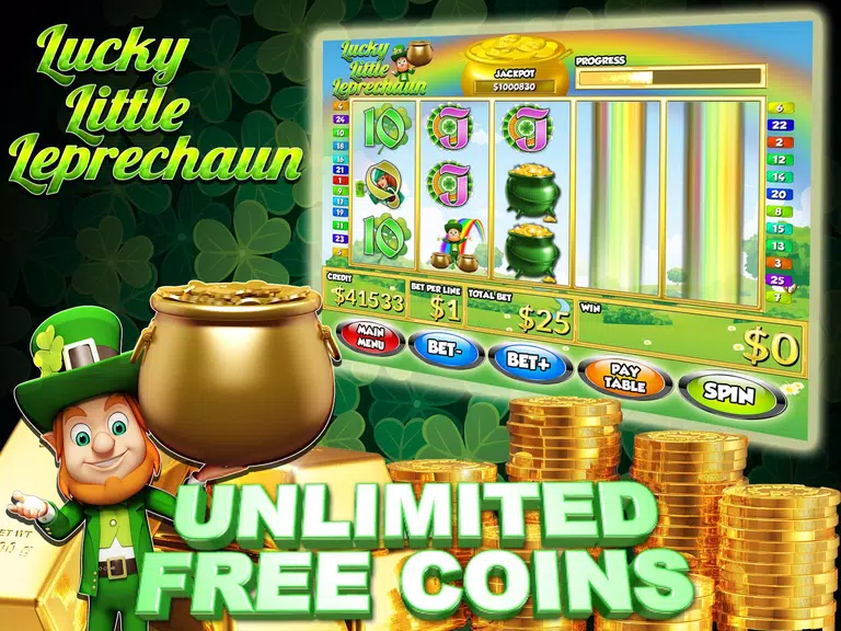 Lucky Little Leprechaun Vegas Slots Machine Screenshot1