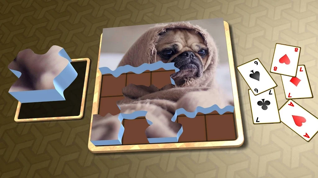 Jigsaw Solitaire - Dogs Screenshot3