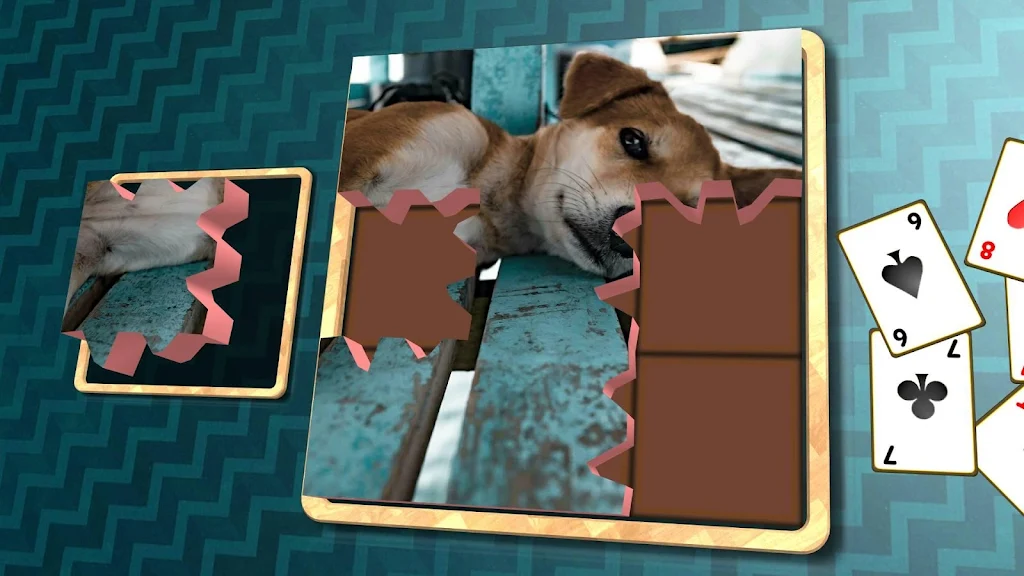 Jigsaw Solitaire - Dogs Screenshot1