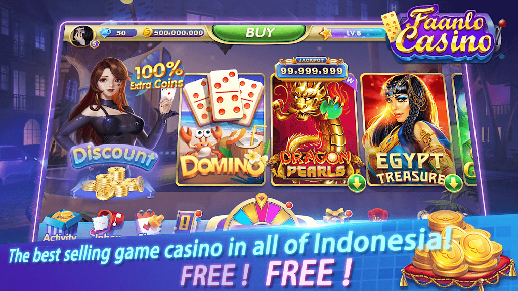 Faanlo Casino - 3D Domino Gaple Slots Online Screenshot1