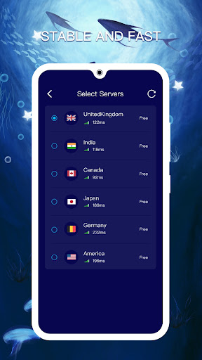 Shark VPN-fast VPN for privacy Screenshot3