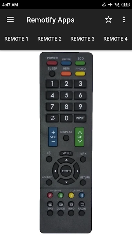 Remote Control For SHARP TV Screenshot1