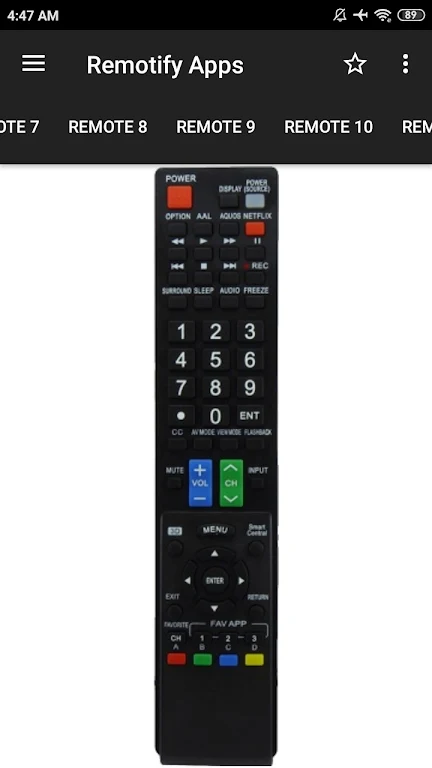 Remote Control For SHARP TV Screenshot4