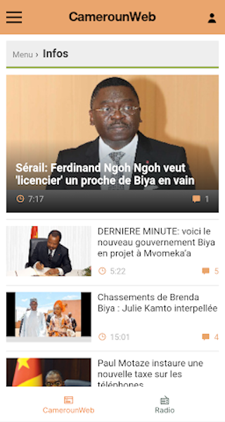 CameroonWeb / CamerounWeb Screenshot1