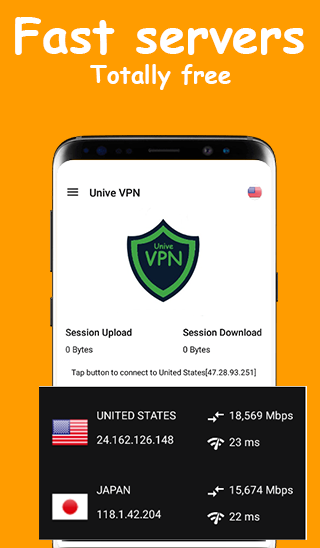 Unive VPN - VPN Free, Fast & Secure Screenshot1