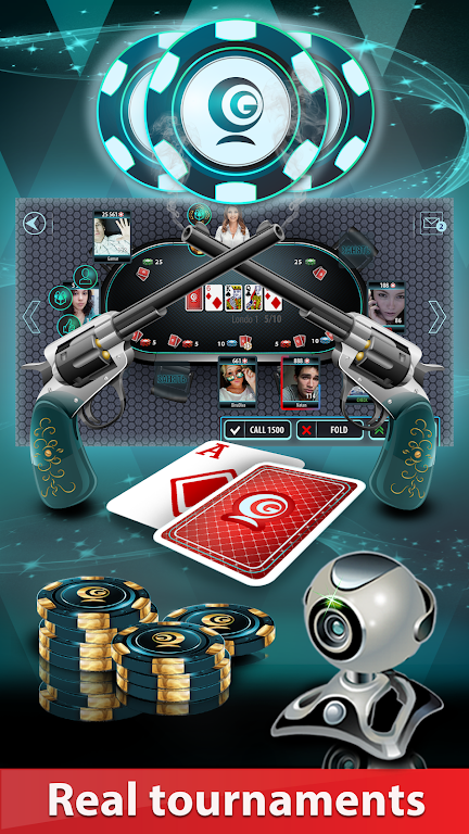 GC Poker 2: WebCamera-tables, Texas Hold'em, Omaha Screenshot4