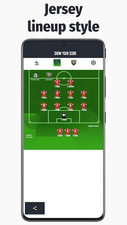 Lineup Builder Show Your Score Screenshot3
