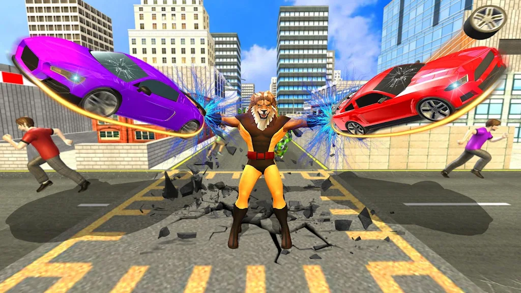 Scary Lion Crime City Attack Screenshot1