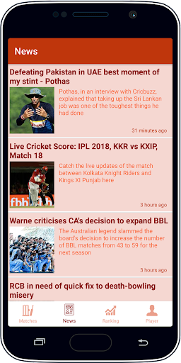 Live Cricket Score & News Screenshot3