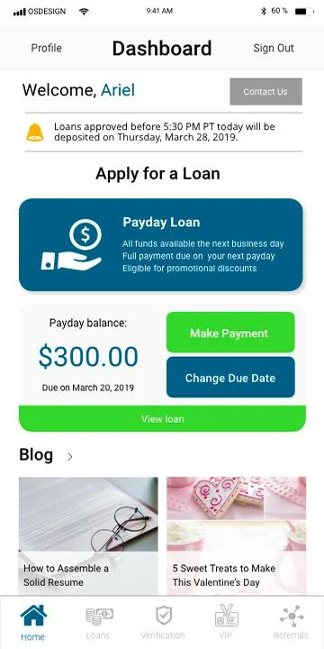 Net Pay Advance Screenshot2