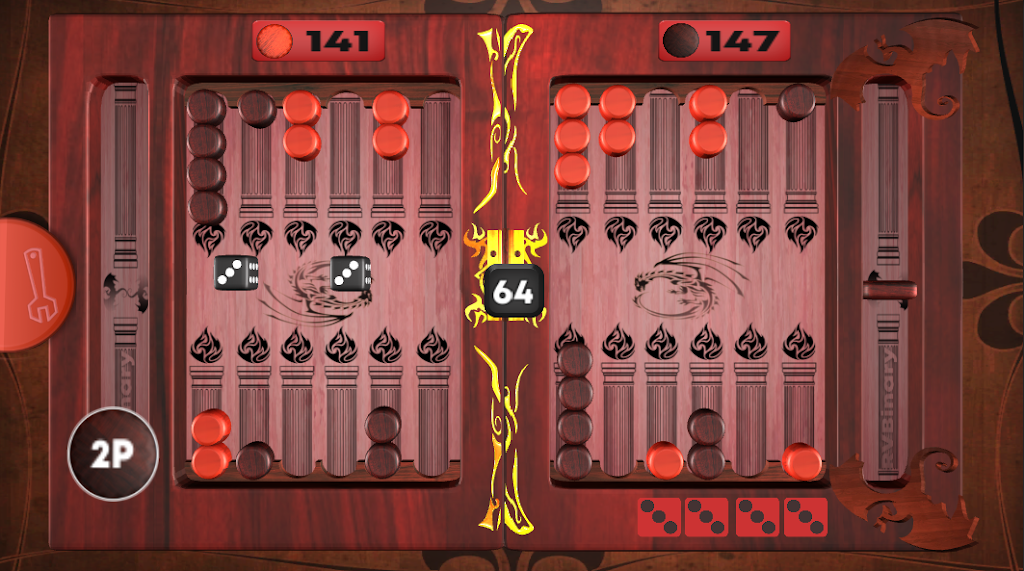 Backgammon with Dice roller 3D Screenshot2