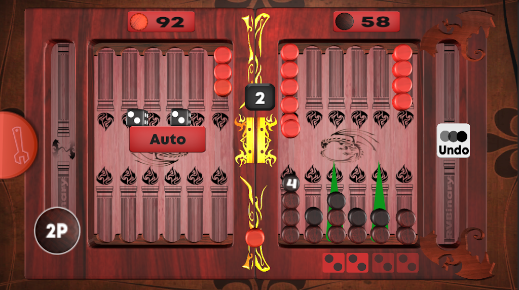 Backgammon with Dice roller 3D Screenshot1