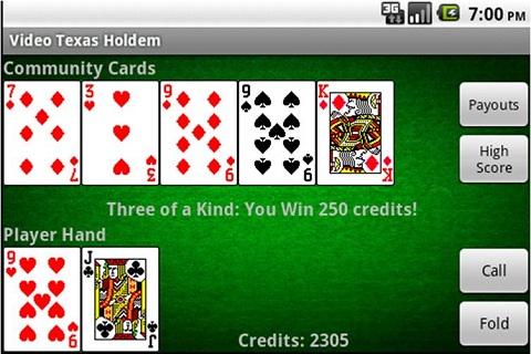 Video Texas Holdem Poker(Free) Screenshot2