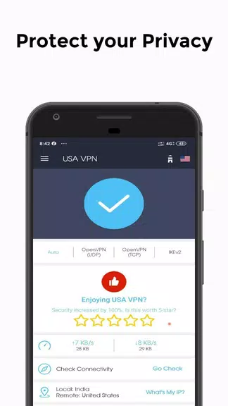 USA VPN - Free VPN & Unlimted Secure VPN Screenshot2