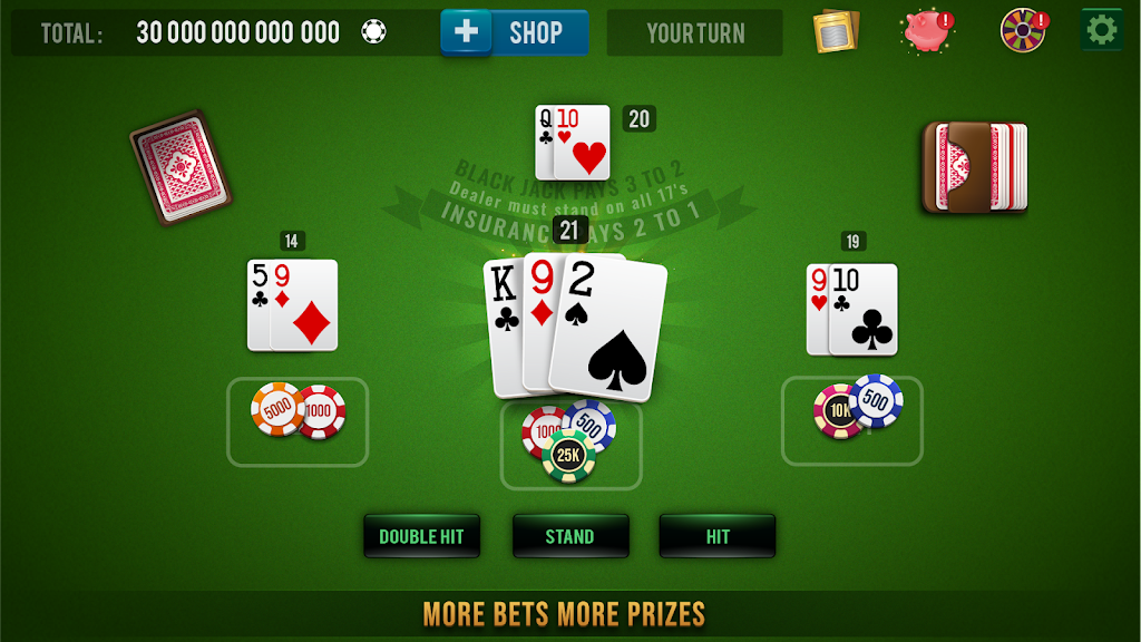 BLACKJACK 21 Casino Vegas: Black Jack 21 Card Game Screenshot2