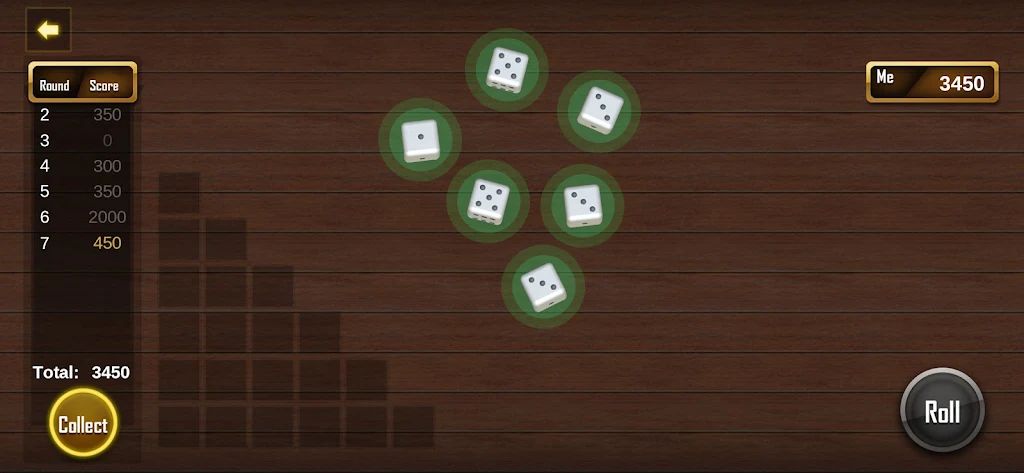 Farkle Dice 3d 1000 game Screenshot3