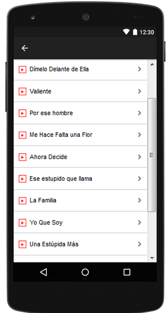 Pimpinela Songs Lyrics Screenshot2