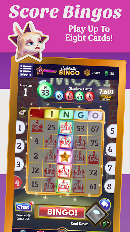 Celebrity Bingo - Offline Bingo Adventure Screenshot2