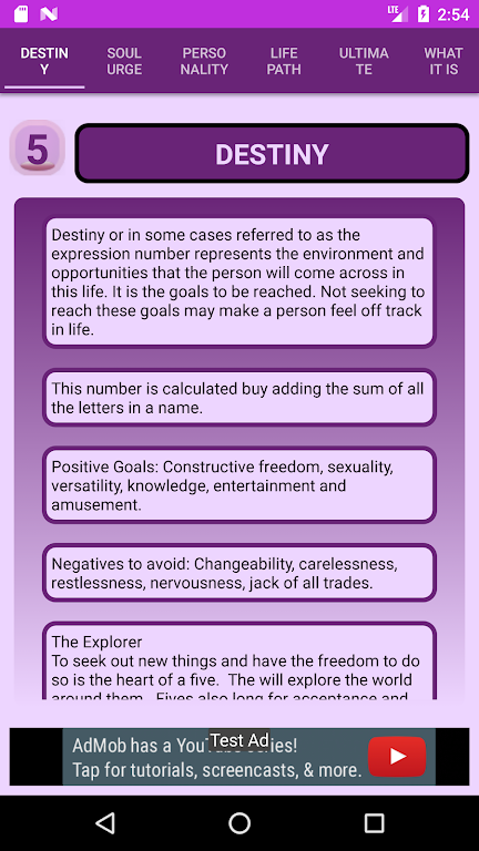 Pythagorean Numerology Calculator Screenshot3