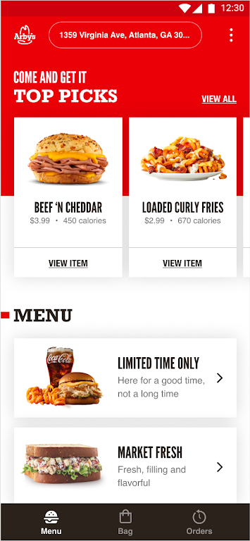 Arby's Fast Food Sandwiches Screenshot1