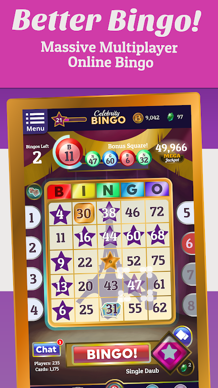 Celebrity Bingo - Offline Bingo Adventure Screenshot1