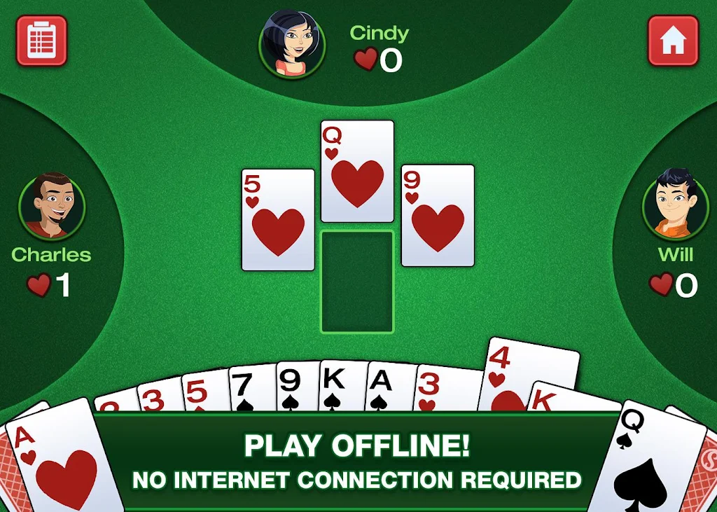 Simply Hearts - Classic Card Game Screenshot2