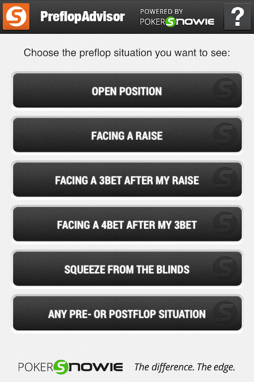 PreflopAdvisor by PokerSnowie Screenshot1
