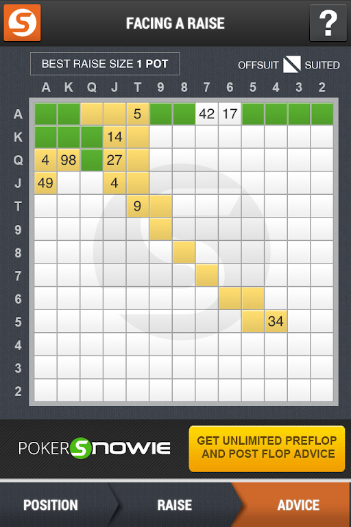 PreflopAdvisor by PokerSnowie Screenshot3