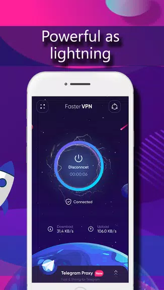 Faster VPN: Unlimited Free & Fast - Secure Private Screenshot3