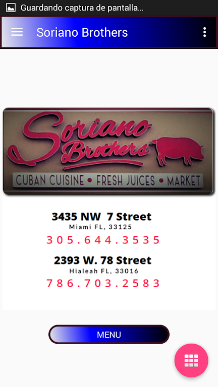 Soriano Brothers Cuban Cuisine Screenshot1